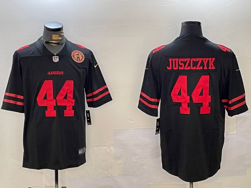 Men San Francisco 49ers 44 Juszczyk Black Second generation 2024 Nike Limited NFL Jersey style 4